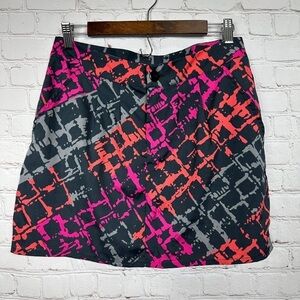 Gap Skirt Womens 8 front pleats short‎ colorful, GUC